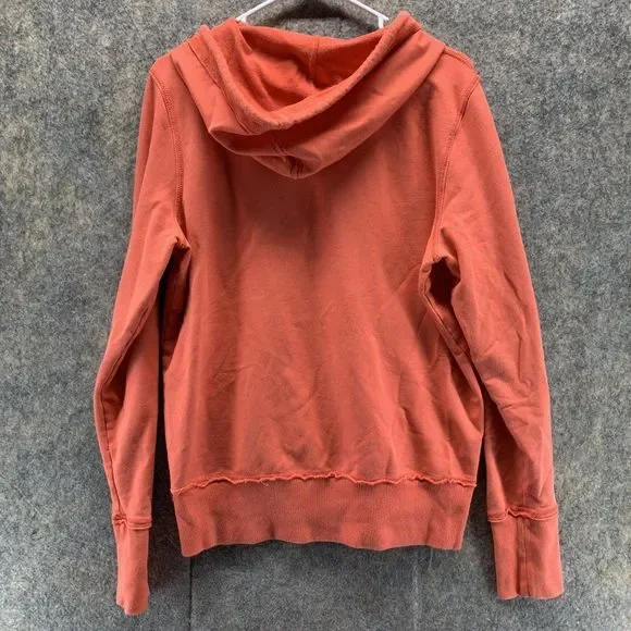 Ralph Lauren Sweater Women's Extra Large Ladies Orange Full Zip Hoodie Vintage - Picture 8 of 11